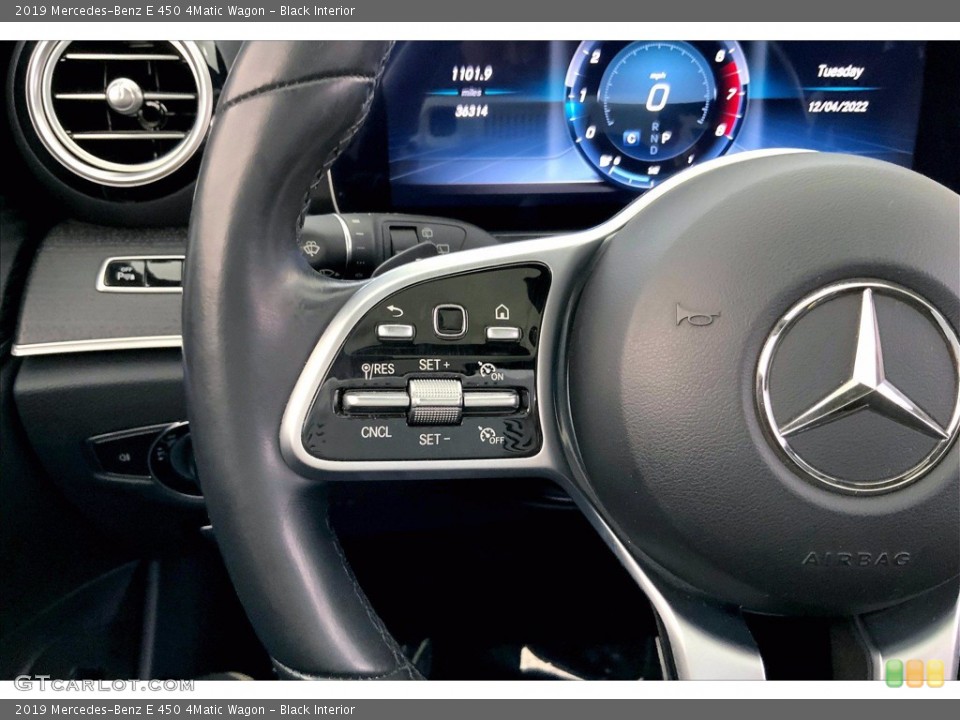 Black Interior Steering Wheel for the 2019 Mercedes-Benz E 450 4Matic Wagon #144079544