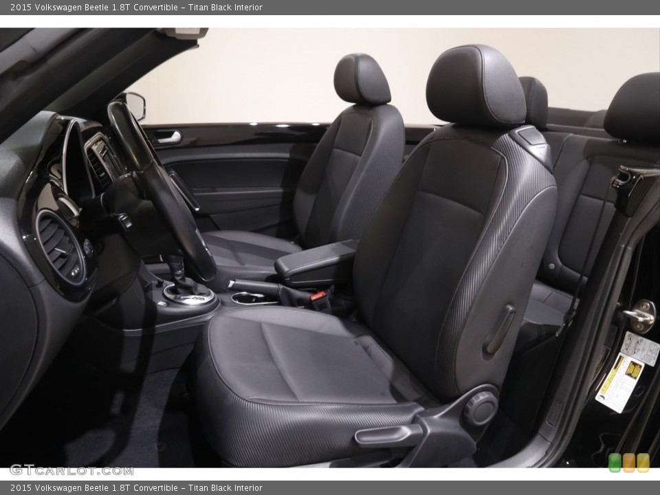 Titan Black Interior Front Seat for the 2015 Volkswagen Beetle 1.8T Convertible #144080438