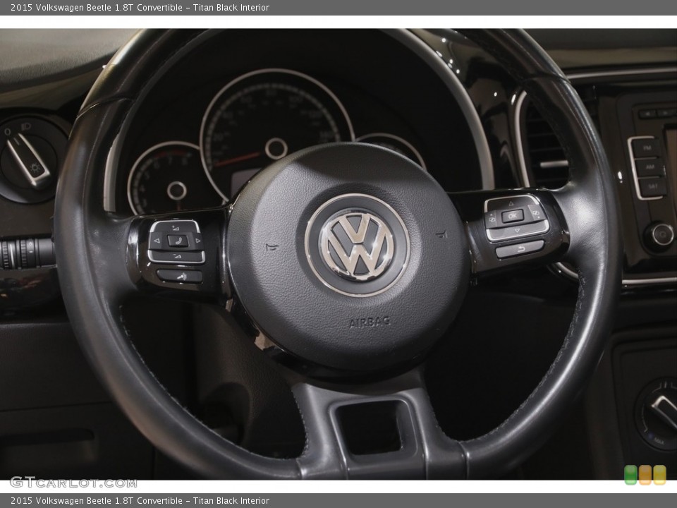 Titan Black Interior Steering Wheel for the 2015 Volkswagen Beetle 1.8T Convertible #144080480