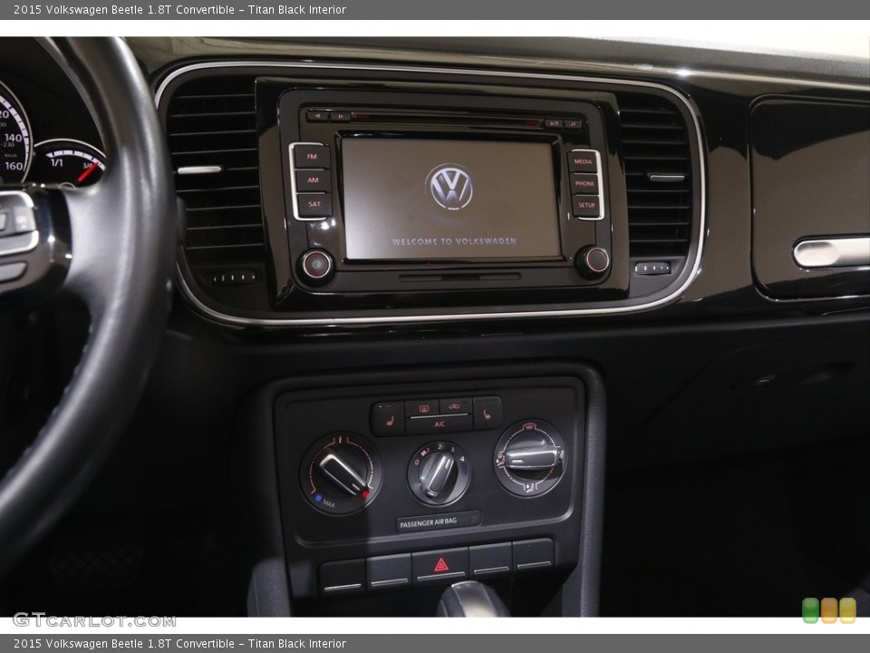 Titan Black Interior Controls for the 2015 Volkswagen Beetle 1.8T Convertible #144080513