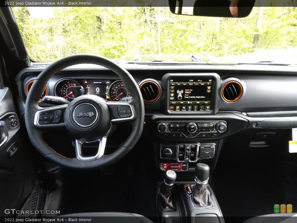 Black Interior Dashboard for the 2022 Jeep Gladiator Mojave 4x4 #144080618