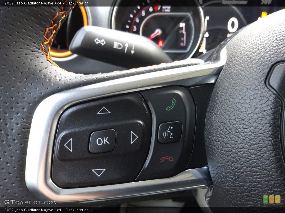 Black Interior Steering Wheel for the 2022 Jeep Gladiator Mojave 4x4 #144080648