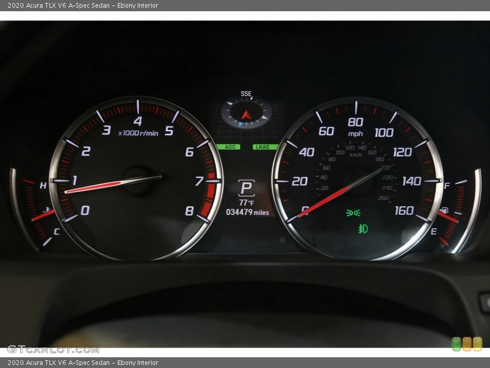 Ebony Interior Gauges for the 2020 Acura TLX V6 A-Spec Sedan #144081620