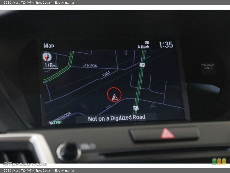 Ebony Interior Navigation for the 2020 Acura TLX V6 A-Spec Sedan #144081643