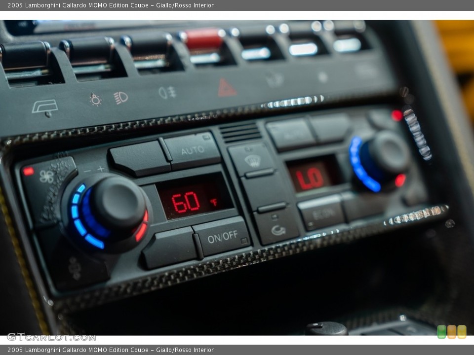 Giallo/Rosso Interior Controls for the 2005 Lamborghini Gallardo MOMO Edition Coupe #144081914