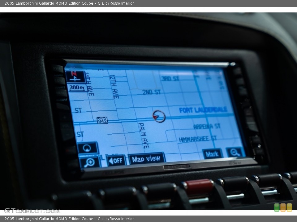 Giallo/Rosso Interior Navigation for the 2005 Lamborghini Gallardo MOMO Edition Coupe #144082223