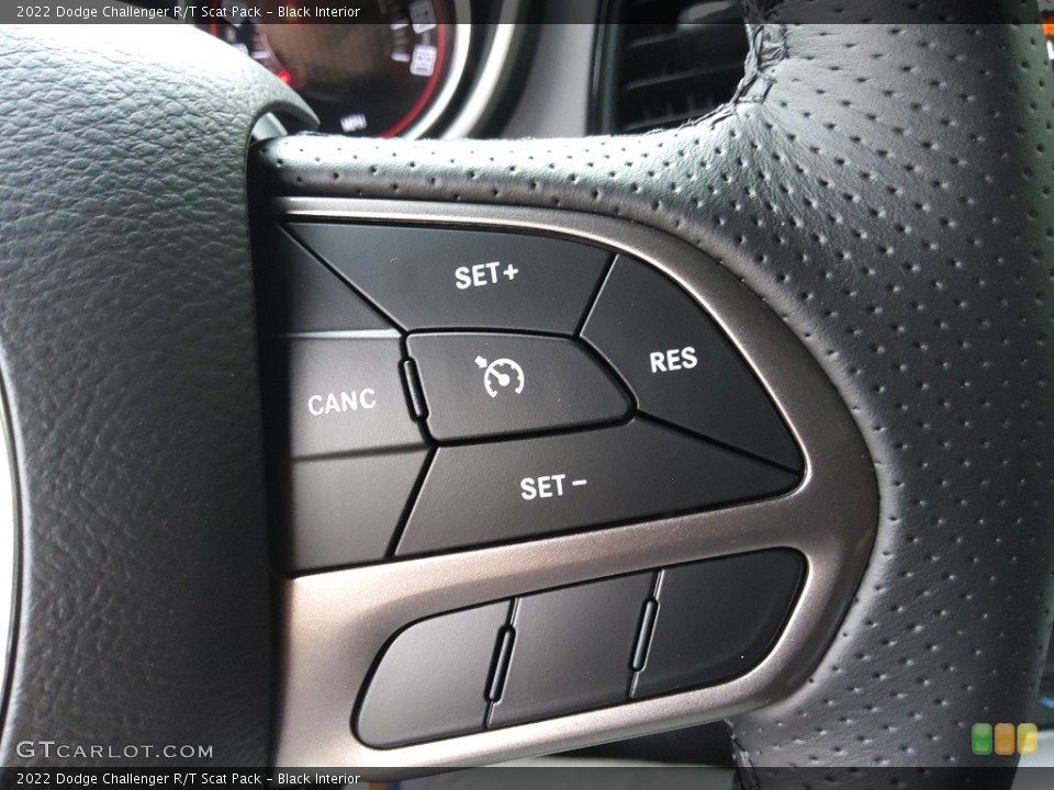 Black Interior Steering Wheel for the 2022 Dodge Challenger R/T Scat Pack #144082370