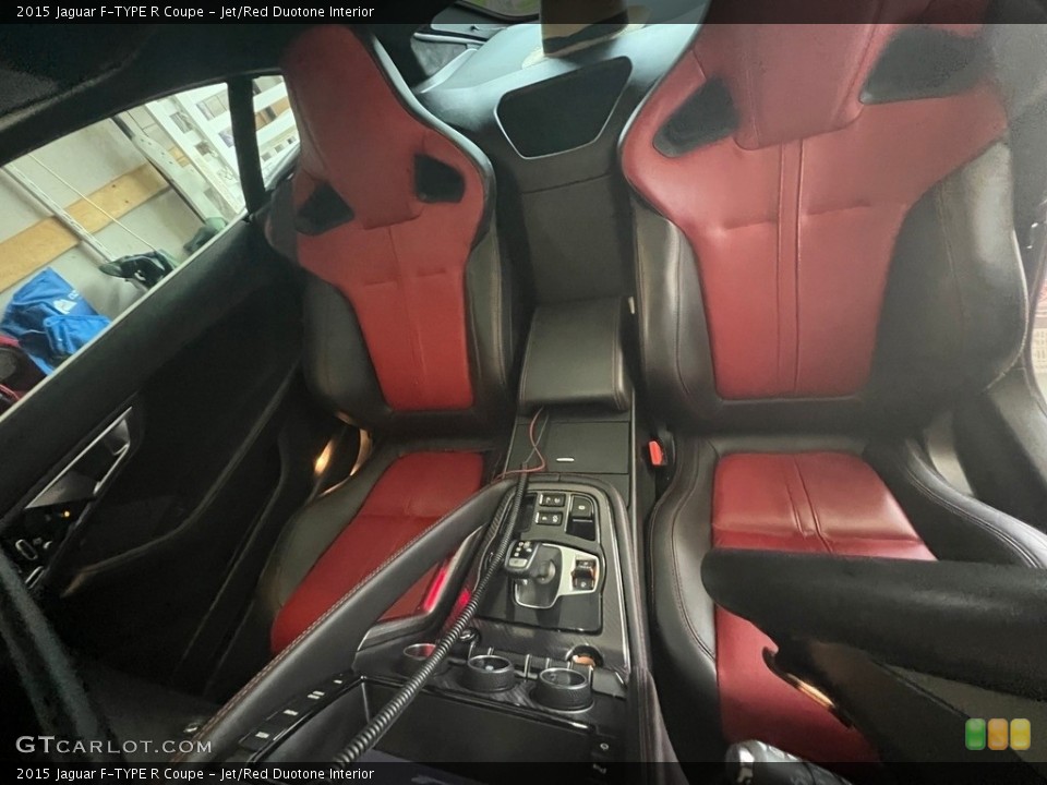 Jet/Red Duotone Interior Photo for the 2015 Jaguar F-TYPE R Coupe #144083627