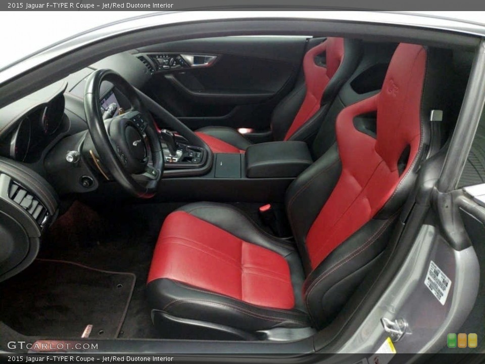 Jet/Red Duotone Interior Front Seat for the 2015 Jaguar F-TYPE R Coupe #144083690