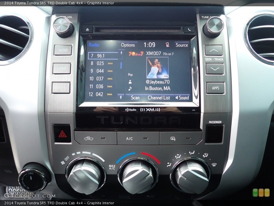 Graphite Interior Controls for the 2014 Toyota Tundra SR5 TRD Double Cab 4x4 #144086585