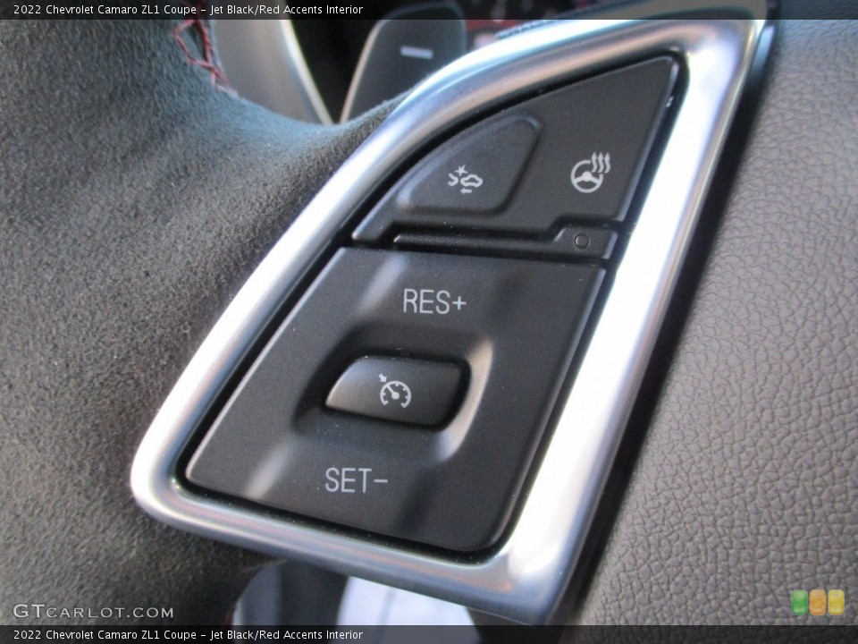 Jet Black/Red Accents Interior Steering Wheel for the 2022 Chevrolet Camaro ZL1 Coupe #144086723