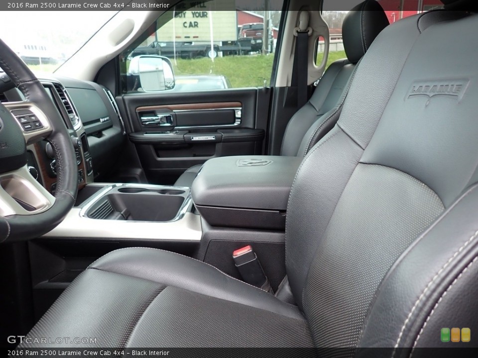 Black Interior Front Seat for the 2016 Ram 2500 Laramie Crew Cab 4x4 #144086912