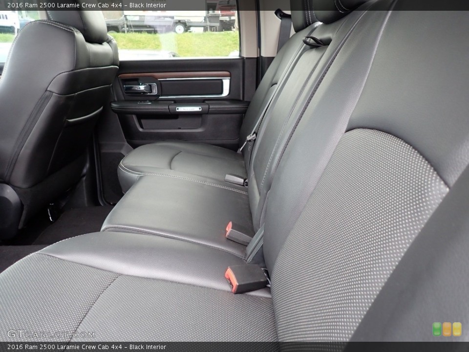 Black Interior Rear Seat for the 2016 Ram 2500 Laramie Crew Cab 4x4 #144086933