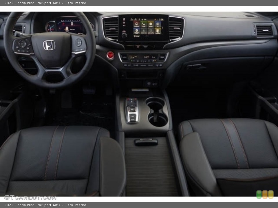 Black Interior Dashboard for the 2022 Honda Pilot TrailSport AWD #144097664