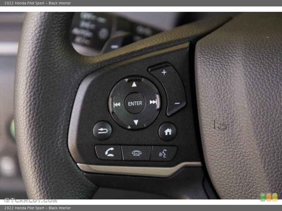 Black Interior Steering Wheel for the 2022 Honda Pilot Sport #144098396