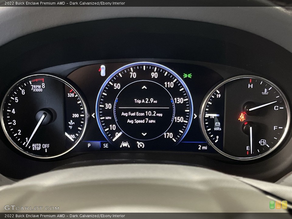 Dark Galvanized/Ebony Interior Gauges for the 2022 Buick Enclave Premium AWD #144100028
