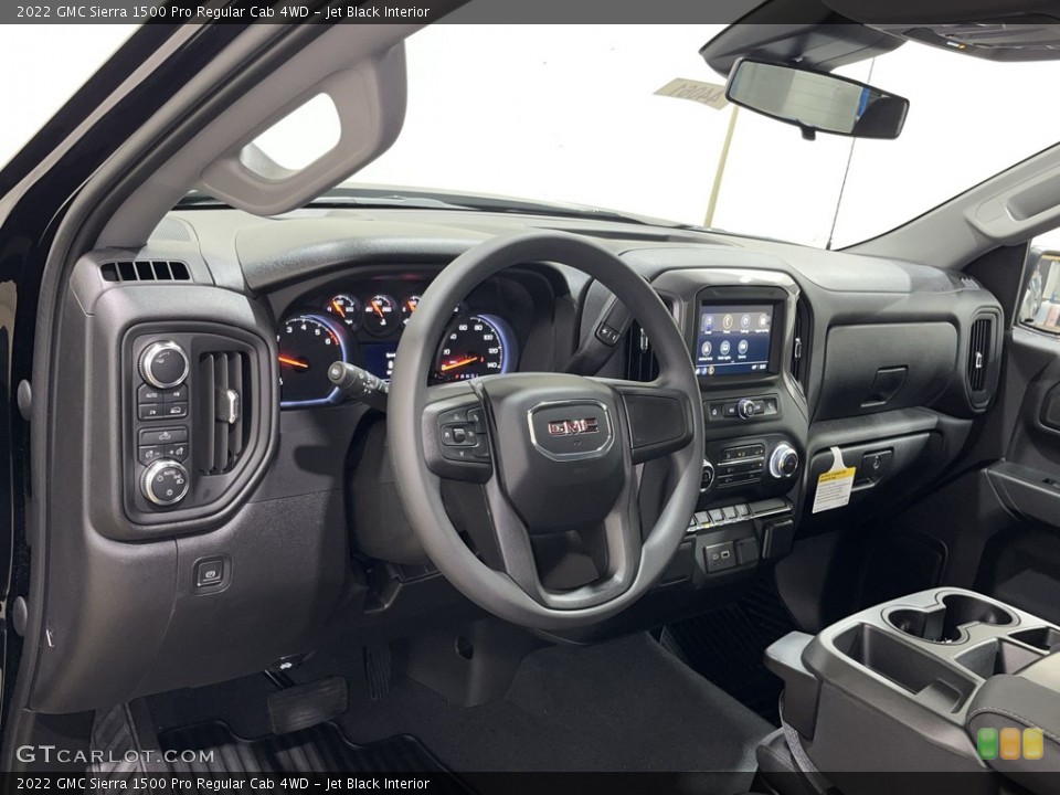 Jet Black Interior Dashboard for the 2022 GMC Sierra 1500 Pro Regular Cab 4WD #144100361