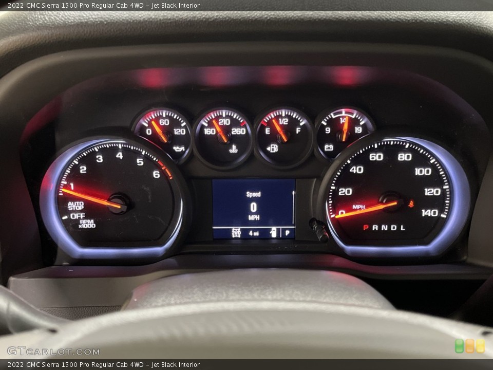 Jet Black Interior Gauges for the 2022 GMC Sierra 1500 Pro Regular Cab 4WD #144100373