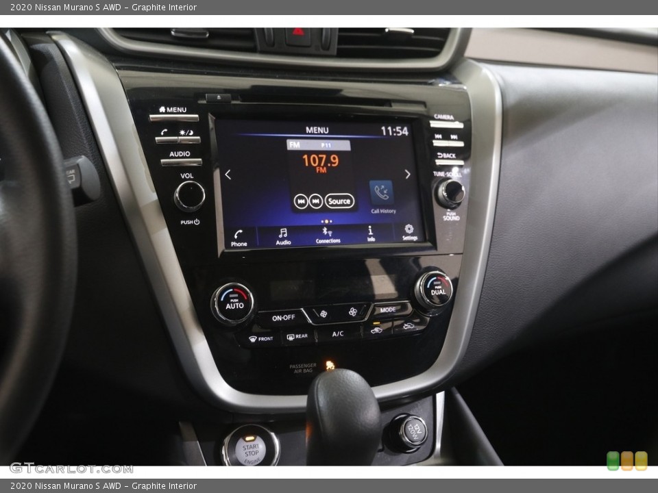 Graphite Interior Controls for the 2020 Nissan Murano S AWD #144100439