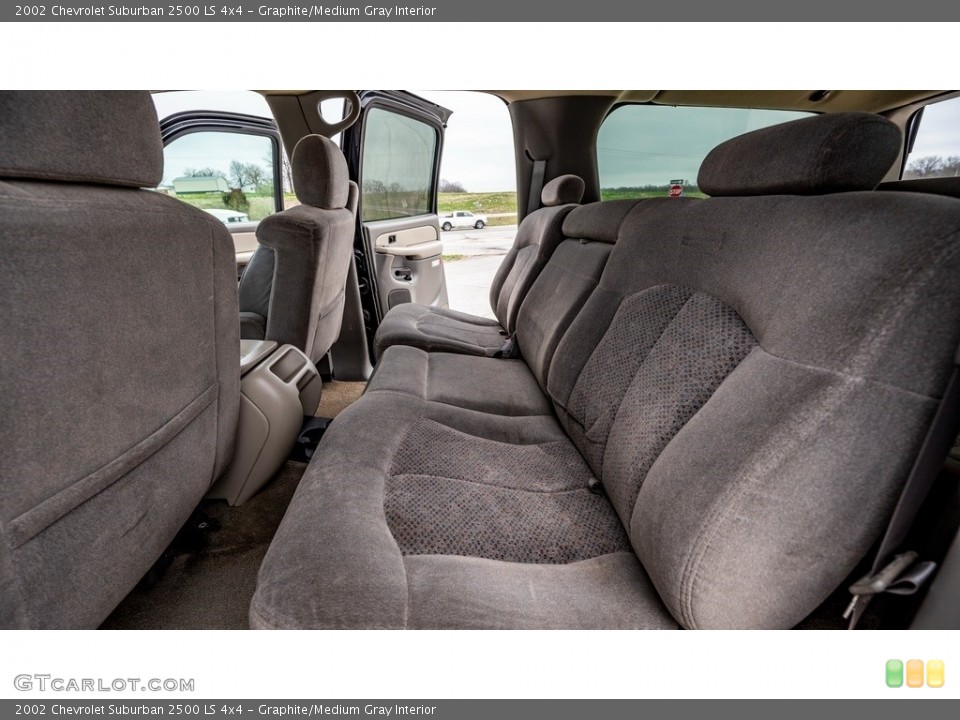 Graphite/Medium Gray Interior Rear Seat for the 2002 Chevrolet Suburban 2500 LS 4x4 #144100977