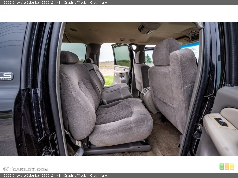 Graphite/Medium Gray Interior Rear Seat for the 2002 Chevrolet Suburban 2500 LS 4x4 #144101006