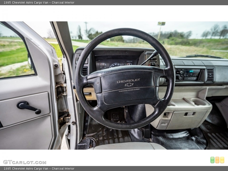 Charcoal Interior Steering Wheel for the 1995 Chevrolet Astro Cargo Van #144101627