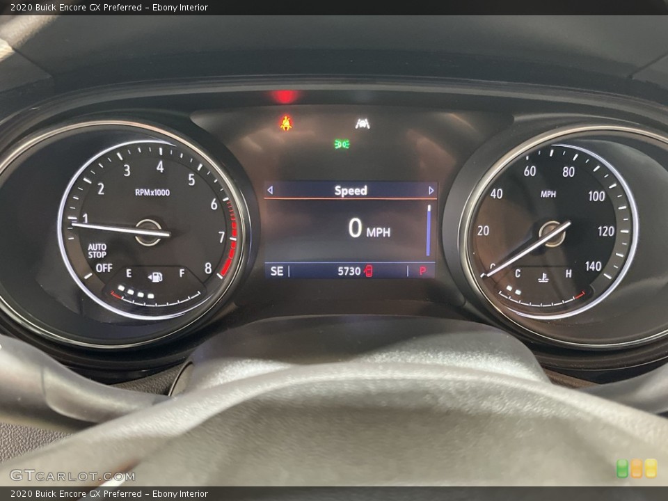 Ebony Interior Gauges for the 2020 Buick Encore GX Preferred #144102708