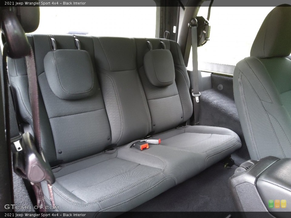 Black Interior Rear Seat for the 2021 Jeep Wrangler Sport 4x4 #144102981