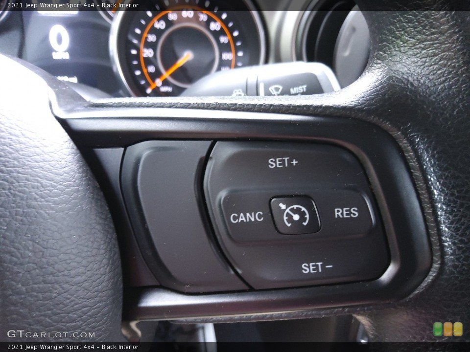 Black Interior Steering Wheel for the 2021 Jeep Wrangler Sport 4x4 #144103116