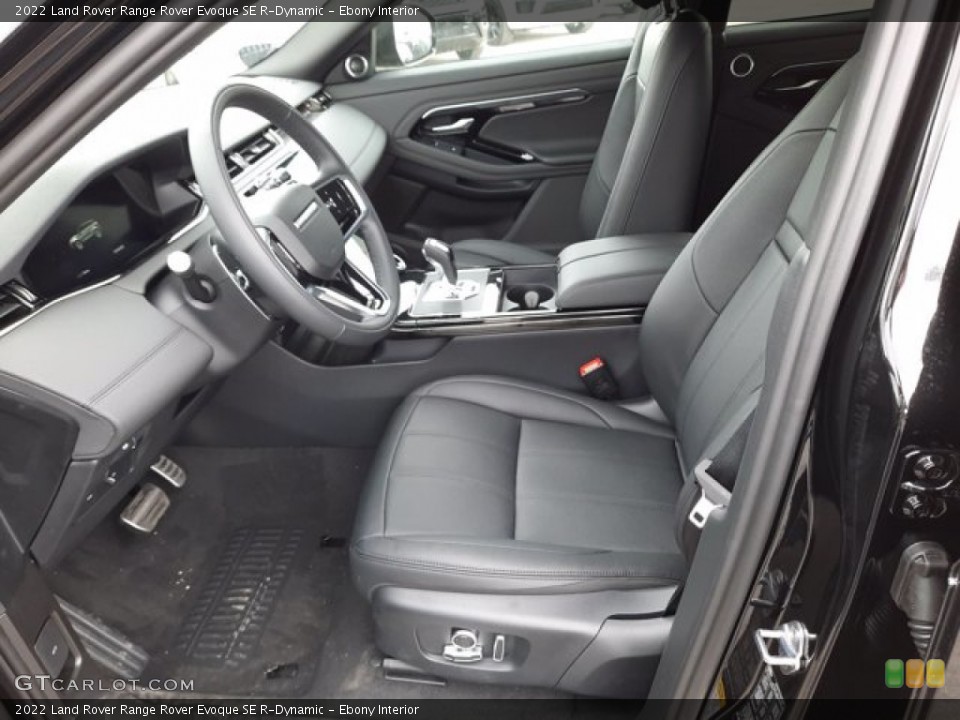Ebony Interior Photo for the 2022 Land Rover Range Rover Evoque SE R-Dynamic #144103695