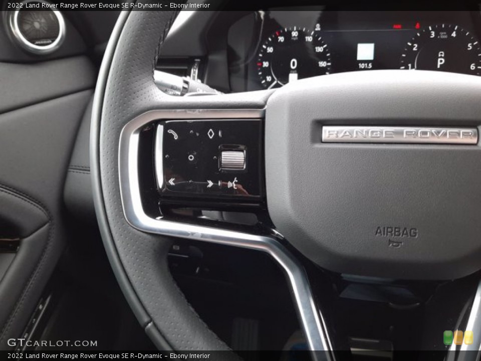 Ebony Interior Steering Wheel for the 2022 Land Rover Range Rover Evoque SE R-Dynamic #144103731