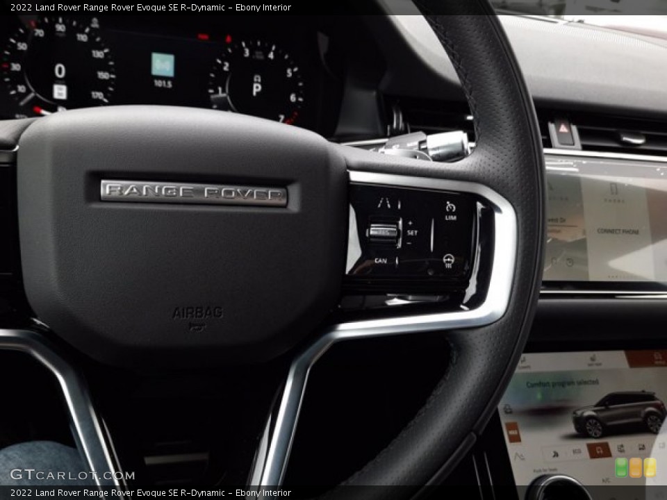 Ebony Interior Steering Wheel for the 2022 Land Rover Range Rover Evoque SE R-Dynamic #144103752