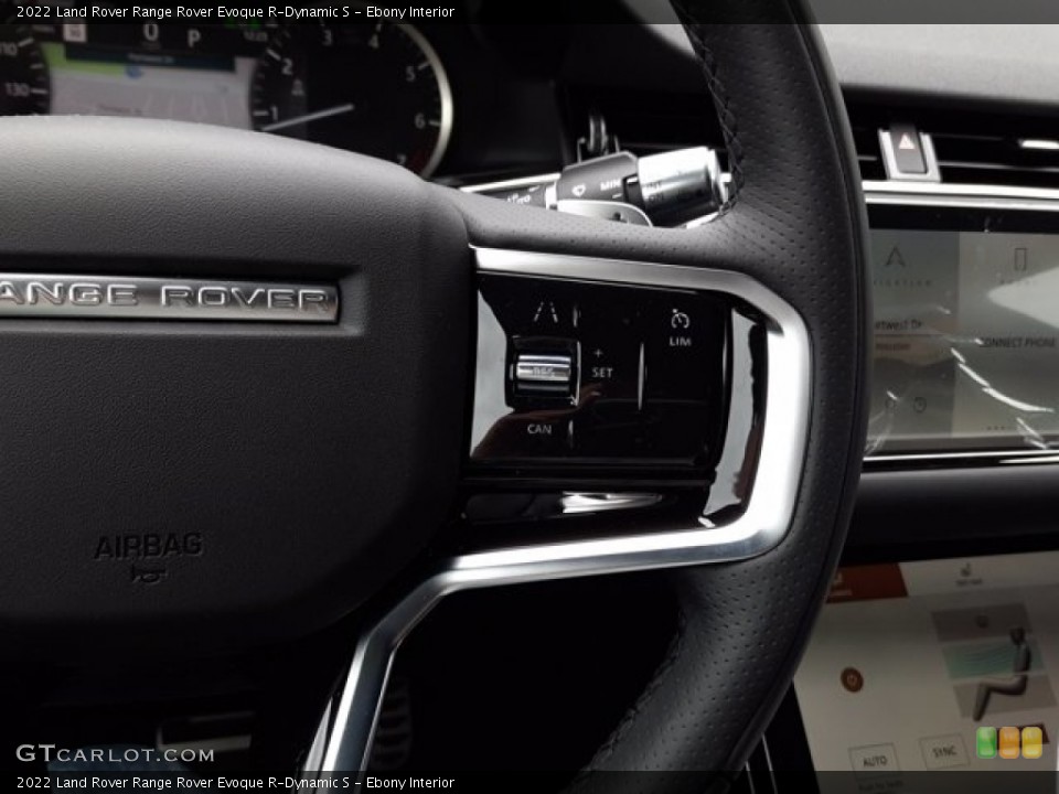 Ebony Interior Steering Wheel for the 2022 Land Rover Range Rover Evoque R-Dynamic S #144104343