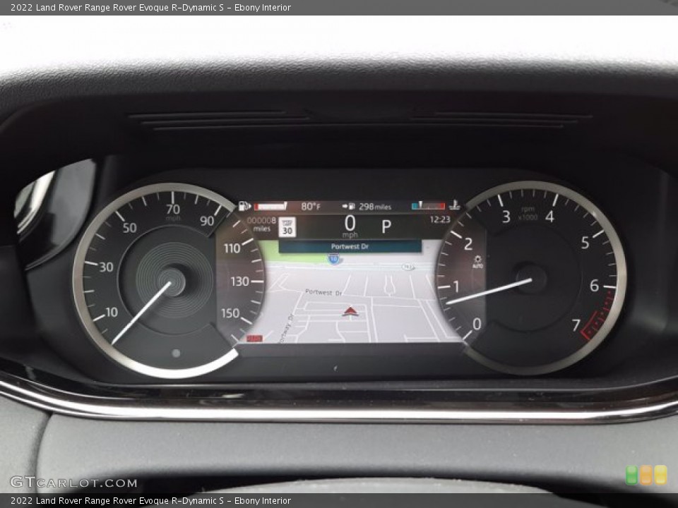 Ebony Interior Gauges for the 2022 Land Rover Range Rover Evoque R-Dynamic S #144104430