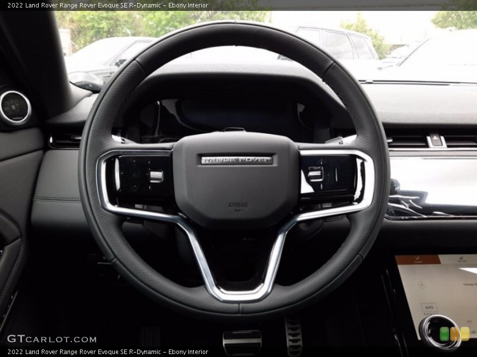 Ebony Interior Steering Wheel for the 2022 Land Rover Range Rover Evoque SE R-Dynamic #144104874