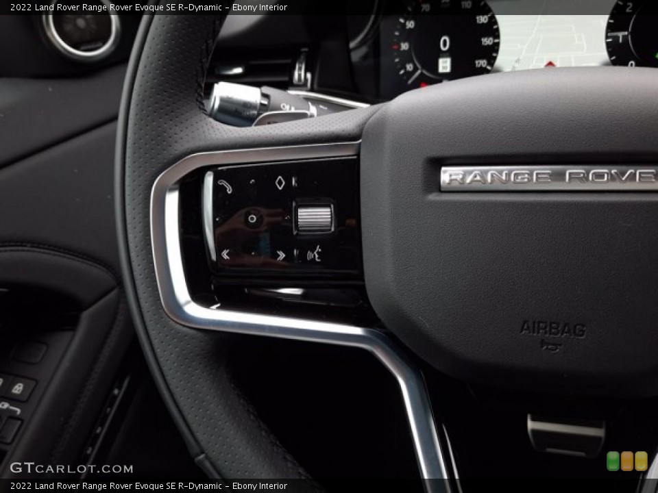 Ebony Interior Steering Wheel for the 2022 Land Rover Range Rover Evoque SE R-Dynamic #144104895