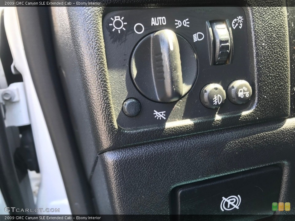 Ebony Interior Controls for the 2009 GMC Canyon SLE Extended Cab #144106065