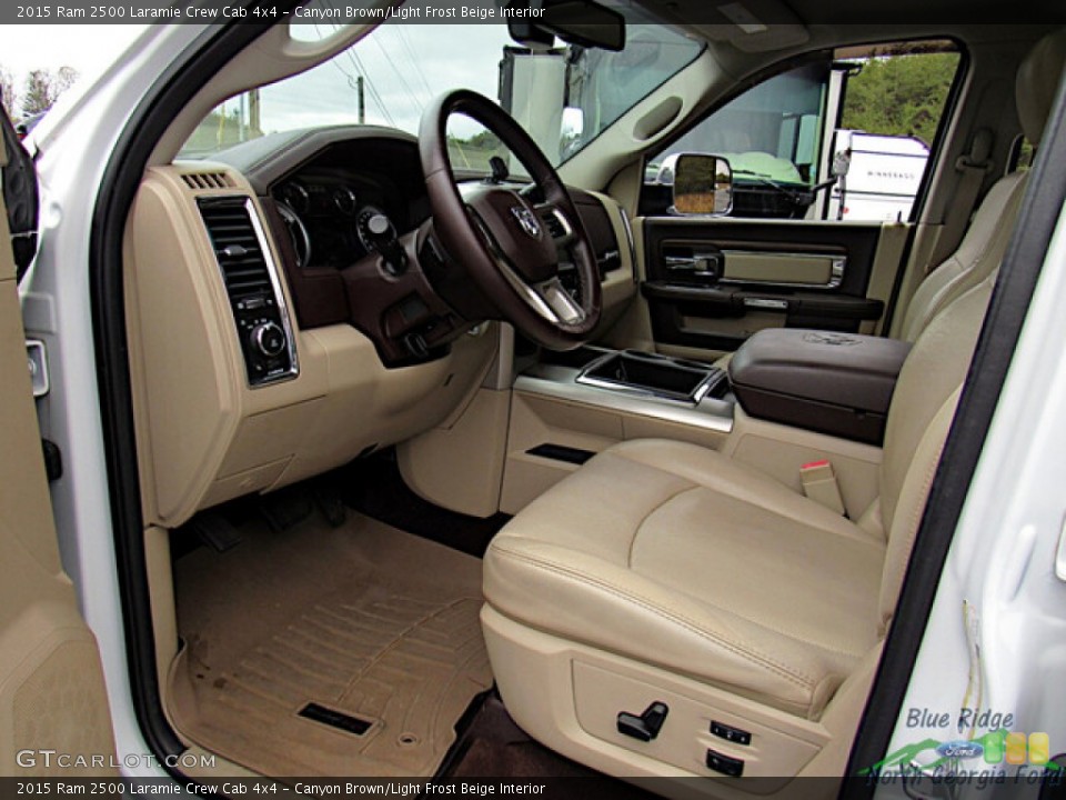 Canyon Brown/Light Frost Beige Interior Photo for the 2015 Ram 2500 Laramie Crew Cab 4x4 #144106638