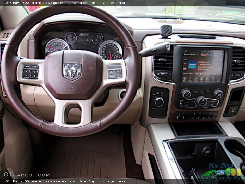 Canyon Brown/Light Frost Beige Interior Dashboard for the 2015 Ram 2500 Laramie Crew Cab 4x4 #144106668