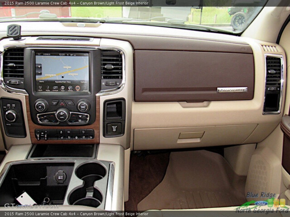 Canyon Brown/Light Frost Beige Interior Dashboard for the 2015 Ram 2500 Laramie Crew Cab 4x4 #144106674