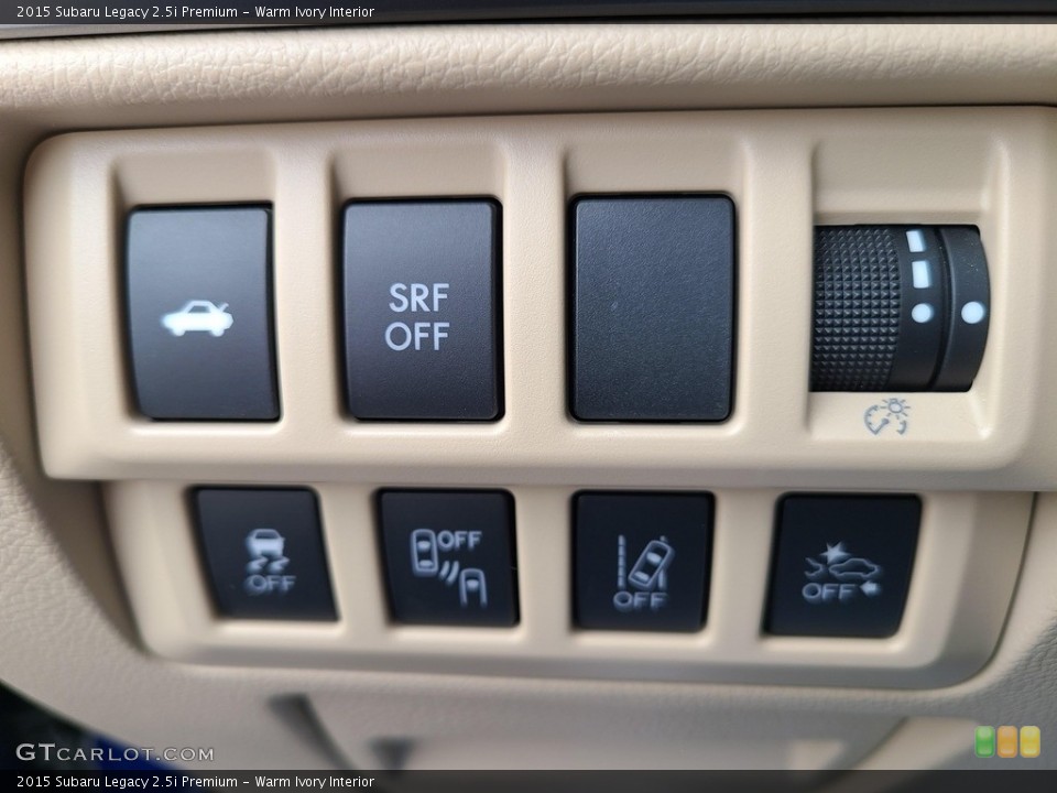 Warm Ivory Interior Controls for the 2015 Subaru Legacy 2.5i Premium #144108340