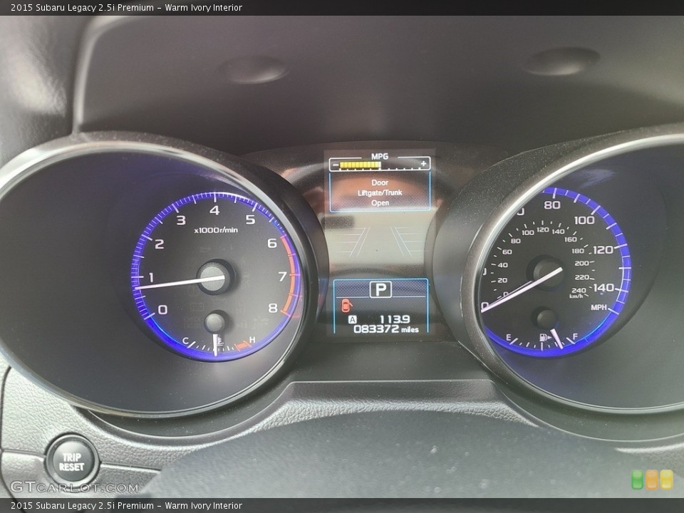 Warm Ivory Interior Gauges for the 2015 Subaru Legacy 2.5i Premium #144108448