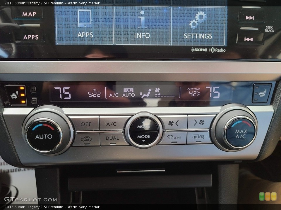 Warm Ivory Interior Controls for the 2015 Subaru Legacy 2.5i Premium #144108634