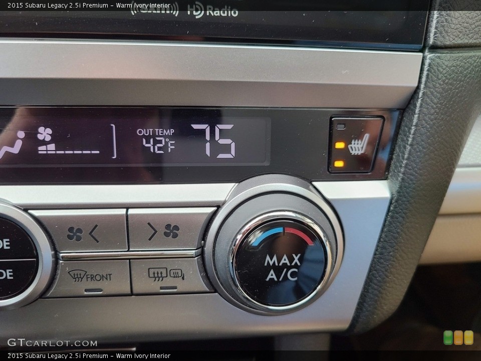 Warm Ivory Interior Controls for the 2015 Subaru Legacy 2.5i Premium #144108676