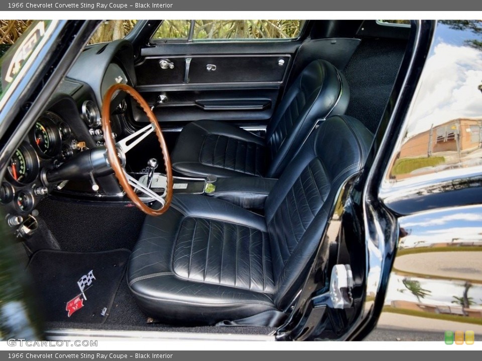 Black Interior Photo for the 1966 Chevrolet Corvette Sting Ray Coupe #144111730