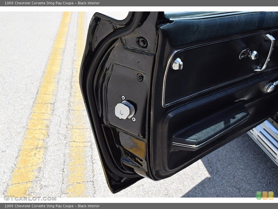 Black Interior Door Panel for the 1966 Chevrolet Corvette Sting Ray Coupe #144111898