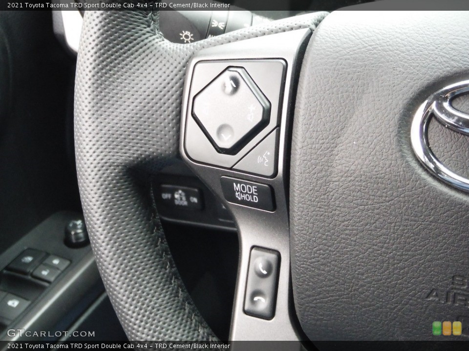 TRD Cement/Black Interior Steering Wheel for the 2021 Toyota Tacoma TRD Sport Double Cab 4x4 #144112237