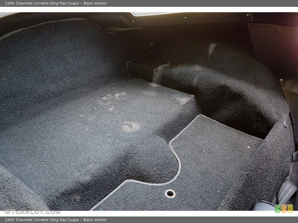 Black Interior Rear Seat for the 1966 Chevrolet Corvette Sting Ray Coupe #144112420
