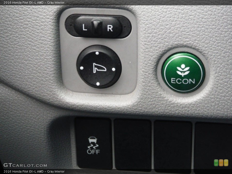 Gray Interior Controls for the 2016 Honda Pilot EX-L AWD #144112702
