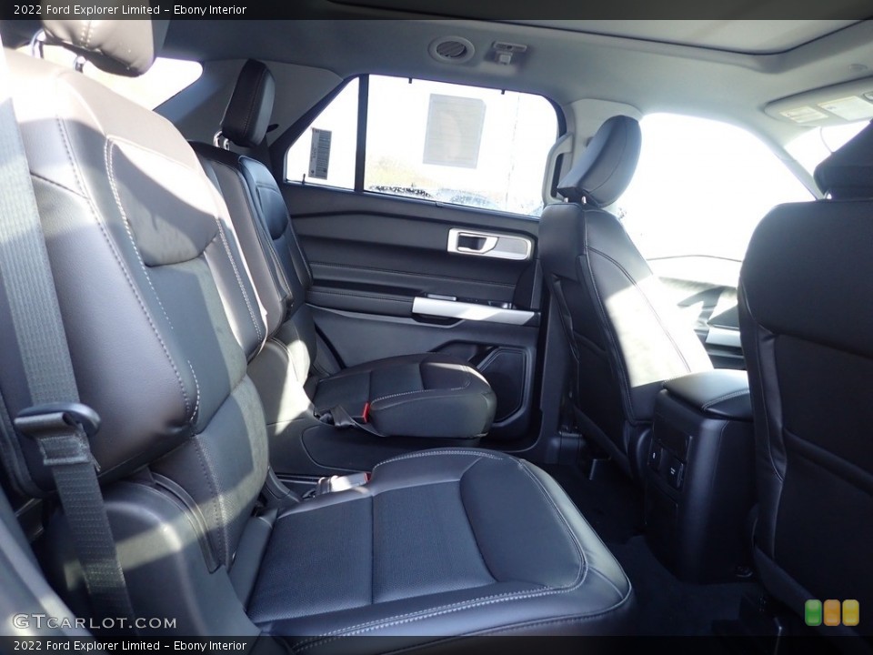 Ebony Interior Rear Seat for the 2022 Ford Explorer Limited #144119220